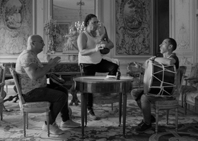 ONE HUNDRED STEPS, 2K, B_W + Colour, Sound, 30 min. Bárbara Wagner _ Benjamin de Burca, 2020. Nour Orchestra (film still)