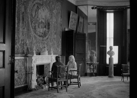 ONE HUNDRED STEPS, 2K, B_W + Colour, Sound, 30 min. Bárbara Wagner _ Benjamin de Burca, 2020. Treasa Ní Cheannabháin and Róisín Elsafty (film still) (1)