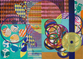 RGB - 2012-2013_Flores e árvores_acrílica sobre linho_180x250cm_Foto Manuel Águas e Pepe Schettino