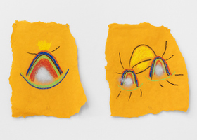 2023_sem titulo_Pastel seco, carvao e spray sobre papel reciclado 2